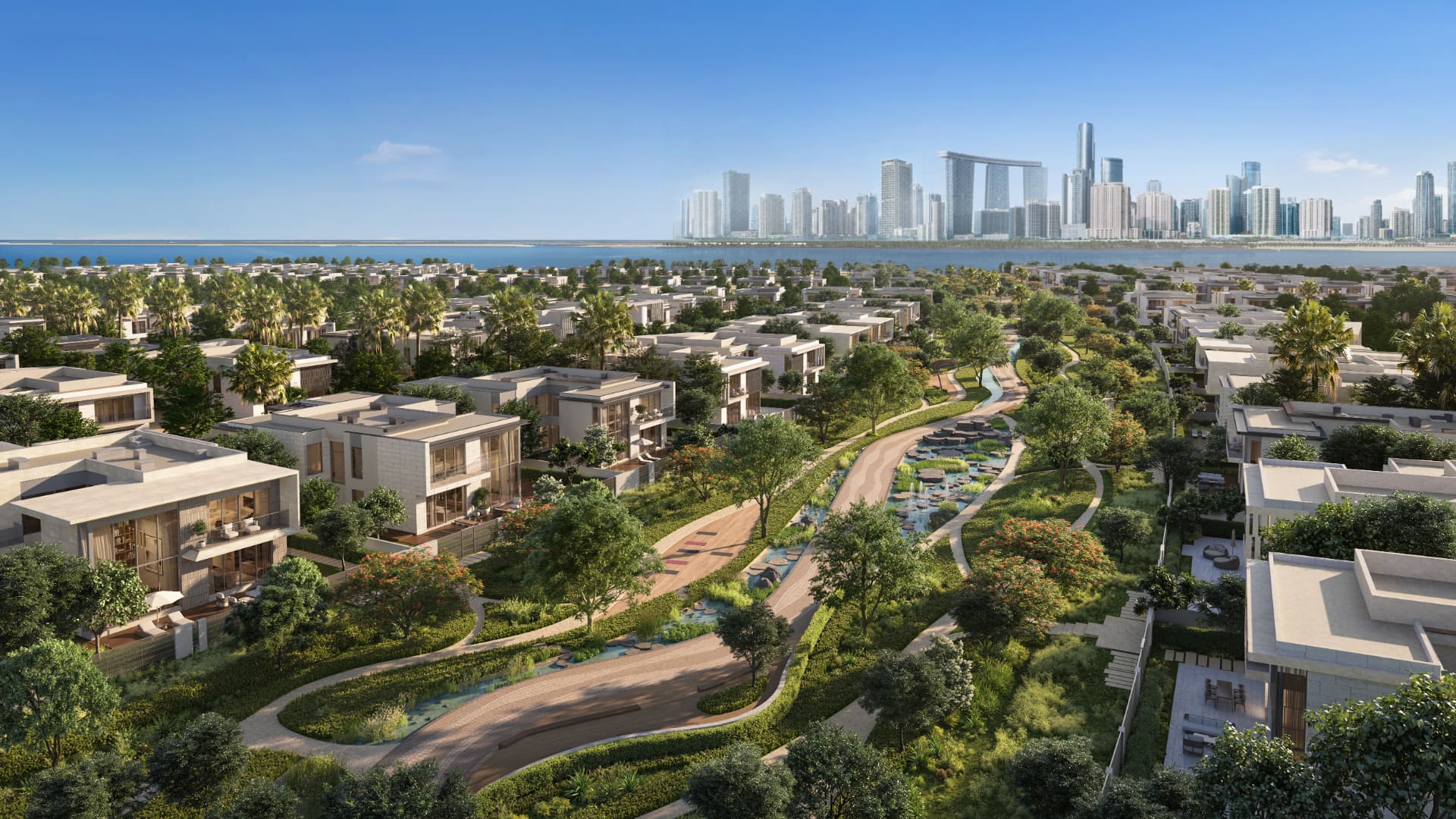 Aerial view of Talay, Marsa Al Saadiyat, Abu Dhabi