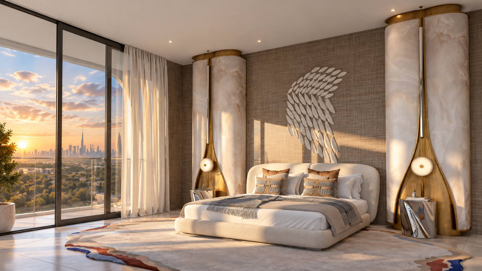 Bedroom inside a Hadley Heights 2 residence, Dubai Sports City