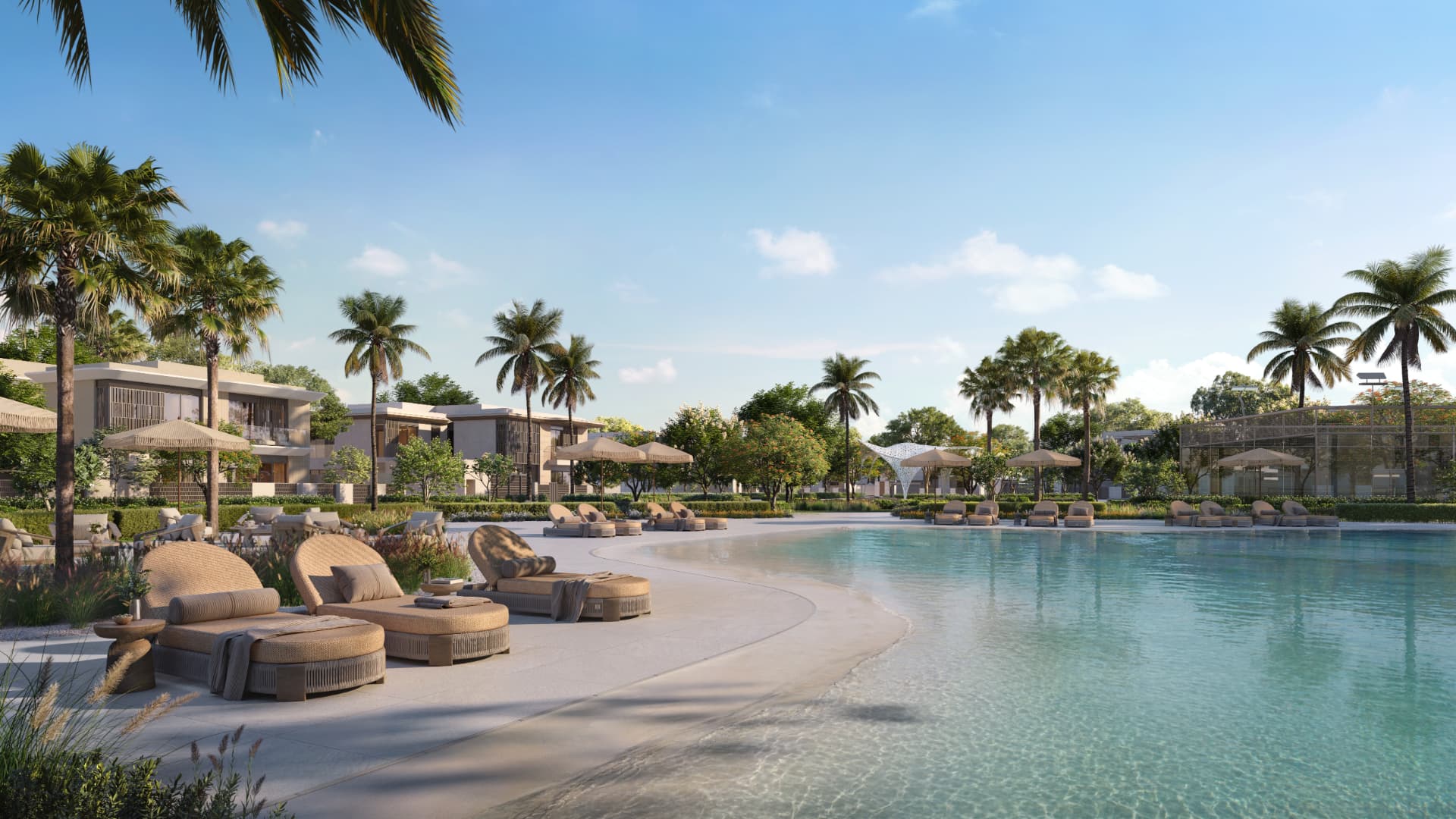 Waterfront lagoon at Talay, Saadiyat Island