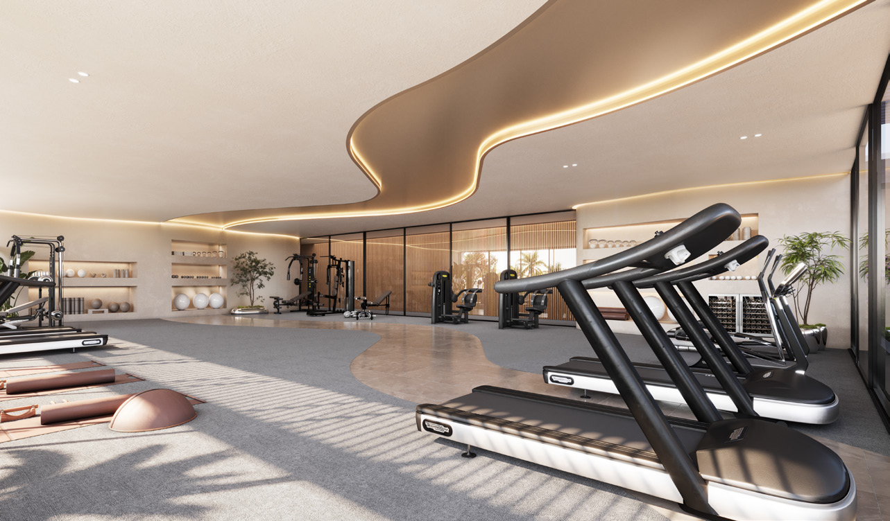 Gym at Weybridge Gardens 4, Dubailand