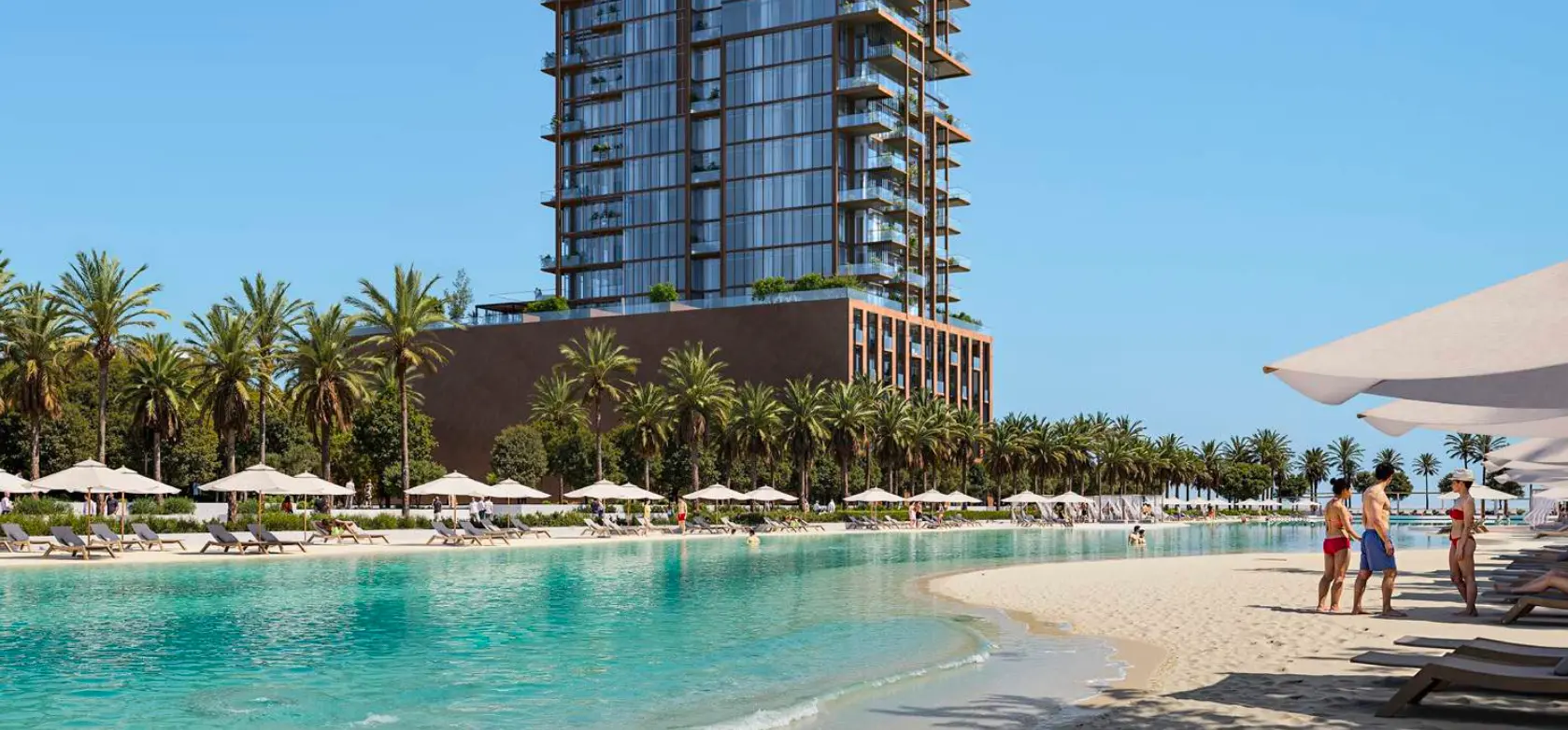 Lagoon beach beside Wynwood Horizon